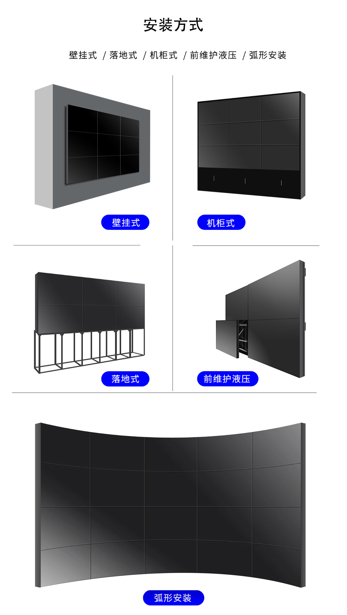 55寸京东方拼接屏